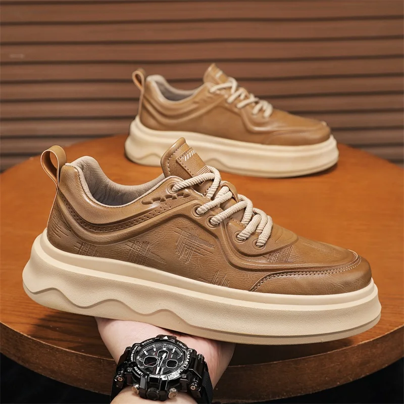 

Bla Men's oes 2025 Новая осенняя универсальная повседневная спортивная одежда Faion Trend oes для работы и офиса Удобная кожаная одежда