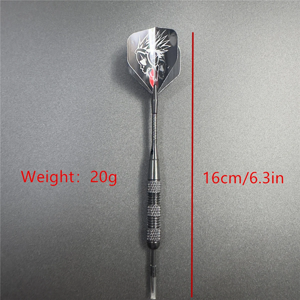 3pcs/Set Of Metal High-grade Iron Nickel Plated Black Needle Darts 20 Grams Competition Training Black Pattern Aluminum Rod