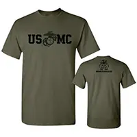 Camiseta militar USMC del Cuerpo de Marines de EE. UU., Bull Dog, 100% de algodón con cuello redondo, camiseta informal de manga corta para hombre, talla S-3XL