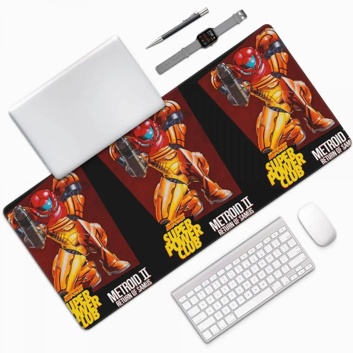 Metroid II Return Of Samus Metroid Samus Aran Large Mouse Pad Computer Keyboard Mouse Mat Gaming PC Laptop Desk Mat Table Mats