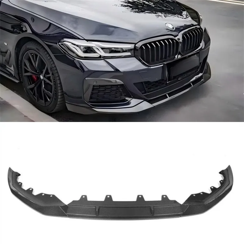 

For BMW 5 Series G30 G38 21+ Real Dry Carbon Fiber Front Lip Front Bumper Lower Lip Under Spoiler Splitter Accessories Body Kit