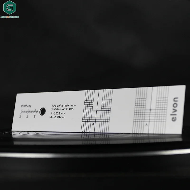 Pickup Calibration Distance Gauge Protractor Phono Cartridge Stylus Alignment
