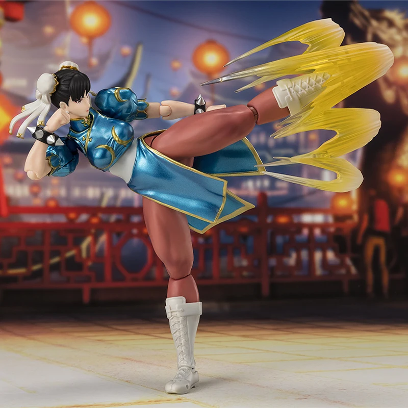 In Stock Bandai SHF S.H.Figurats SRTEET FIGHTER Chun Li Anime Action Figure Finished Model Kit Toy Gift for Kids