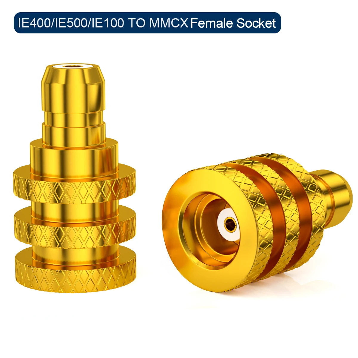 Gold wheel 0.78ear/ie300/ie900/IPX/A2DC/ie400 to MMCX female seat conversion head
