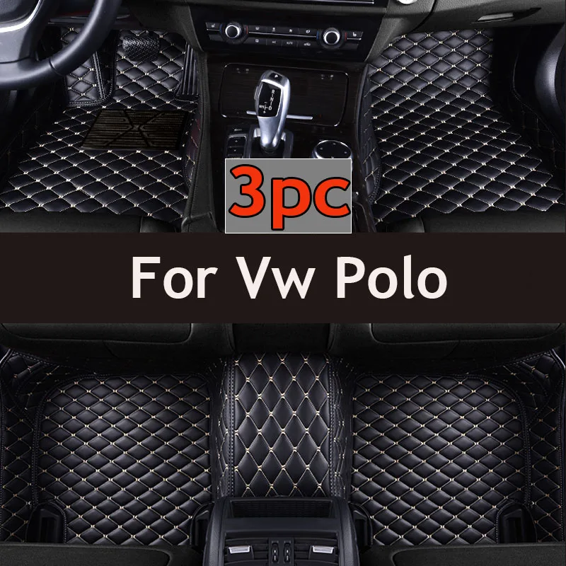 

Автомобильный коврик на заказ для Volkswagen Vw Polo 2011-2018 2019-2023 Polo GTI 2012-2017 аксессуары для интерьера искусственная кожа