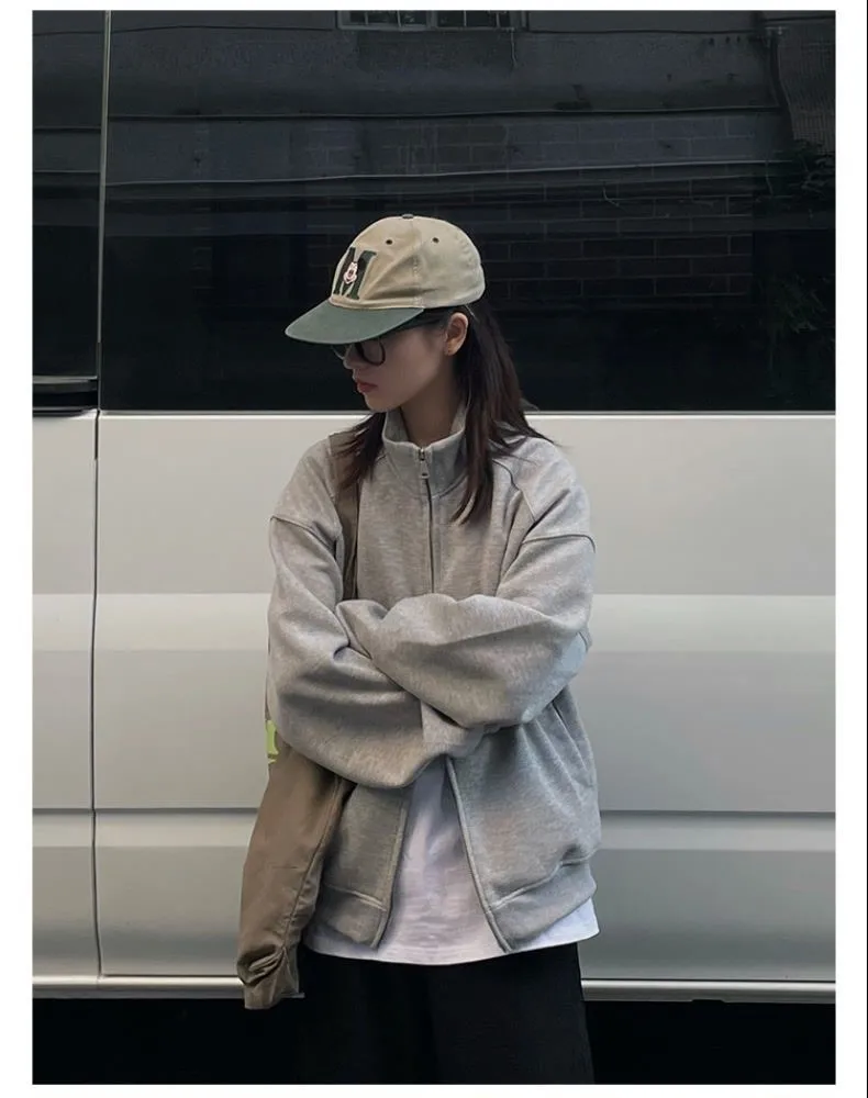 

Bomber Jackets Japanese Womens Autumn Colorblock Buttoned Chic OL British Style College Contrast Matching Funky Trending Unique