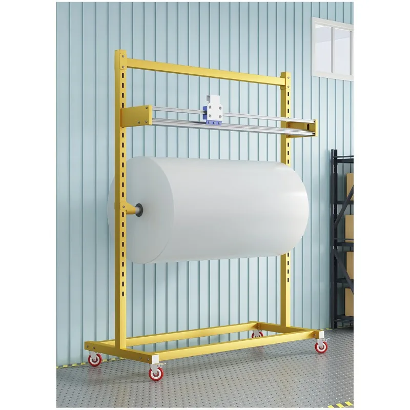 Bubble film packing rack Winding film Pearl cotton cutting bracket Carton Kraft paper material packing table