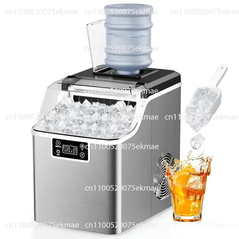 Ice Machine 30KG Stall Commercial Milk Tea Shop Fang Bing Home Student Dormitory Quick Ice Cube Machine Bar