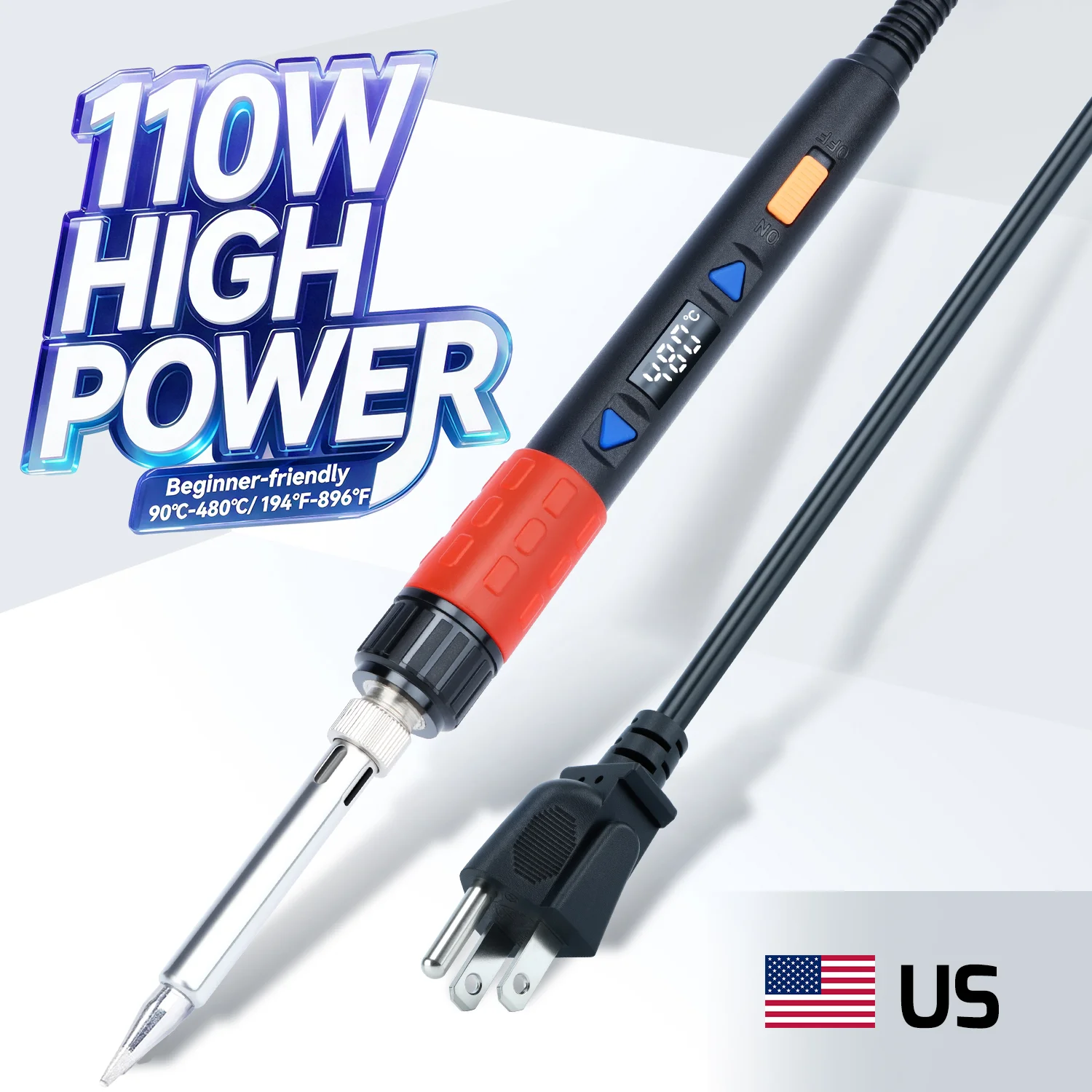 WEP 928D-III Portable Soldering Iron Kit Adjustable Temeprature Digital Soldering Station Mini Quick Heating Desoldering Pen For Phone Car Plastic Repair Jewelry DIY Design Tools， Local Delivery