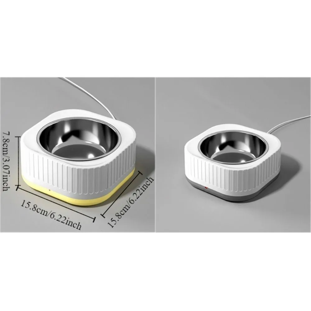 Cuenco calefactor inteligente para mascotas, dispensador de agua automático constante para gatos, fuente de agua termostática silenciosa desmontable para mascotas