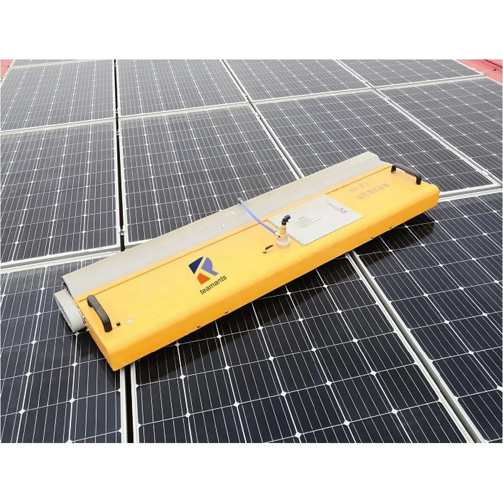Light Weight 1700mm Batter Powered Remote Control Solar Panel Cleaning Machine Robot Equipment