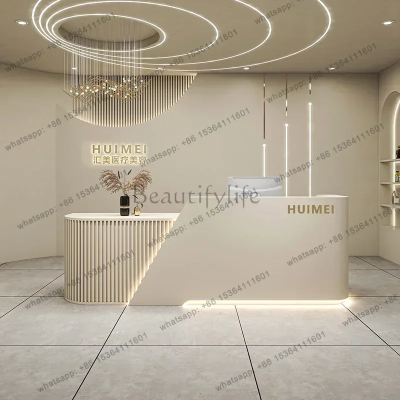 FG   Italian Style Clothing Store Reception Desks Beauty Salon Simplicity Reception Desks Luxury Office Furniture Receptionen