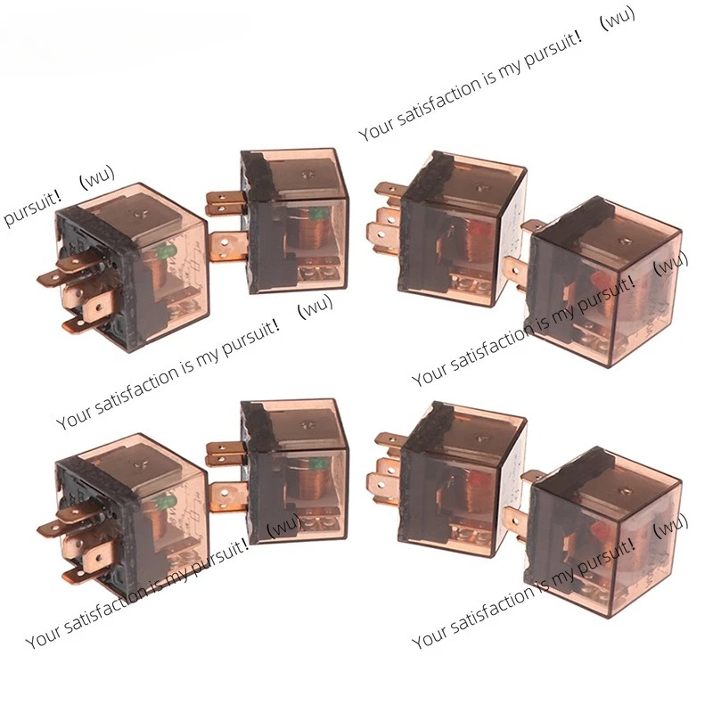10Pcs waterproof car relay socket, DC 12/24V 5-pin 80/100A car relay SPDT automatic relay control switch