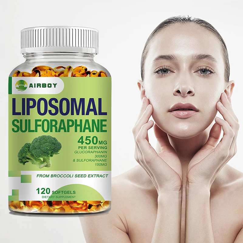 

Liposomal Sulforaphane - Supports Skin, Brain, Eye and Heart Health, Relieves Anxiety