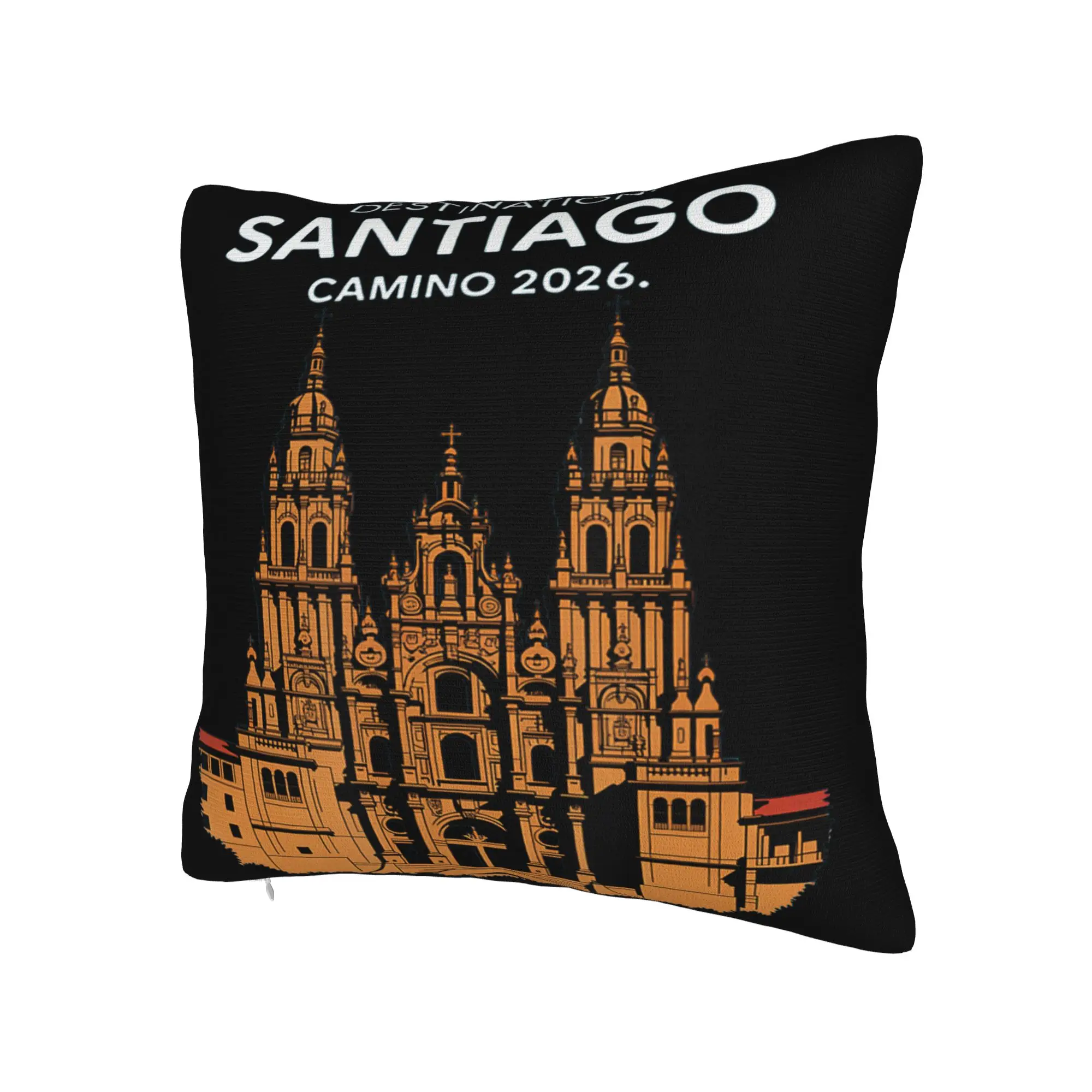 Camino de Santiago 2026  Pillow Cover Merch Soft Cushion Cover Decorative  Pillow Case Cover Living Room Multiple Sizes