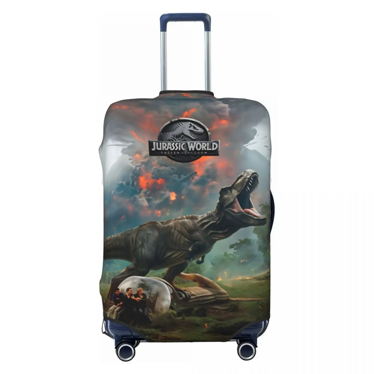 

Jurassic Rebirth Dinosaurs Attack World Suitcase Cover Travel Protector Vacation Fun Luggage Supplies