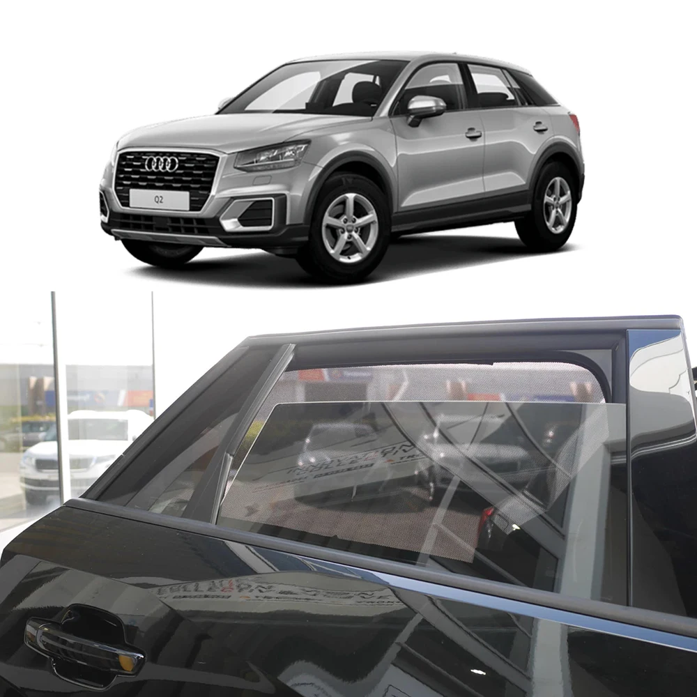 

For Audi Q2 GA 2017-2020 2021 2022 2023 2024 Rear Side Window Sun Shade Car Sunshade Magnetic Front Windshield Mesh Curtain