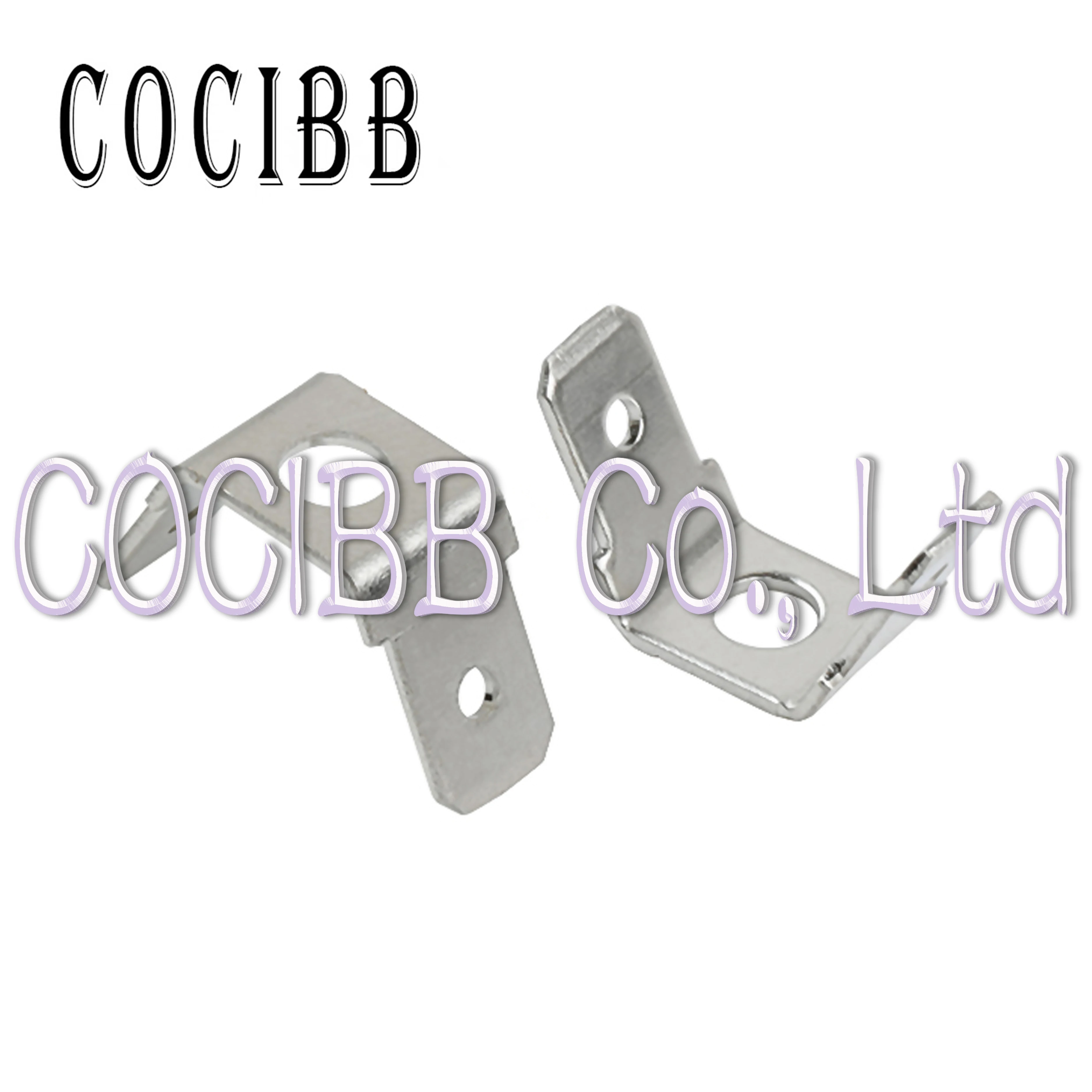 

10 Pcs 6.3 mm Bilateral Capacitance Connecting Terminal Right Angle Double Connector Bevel Inserts Crimp Terminal