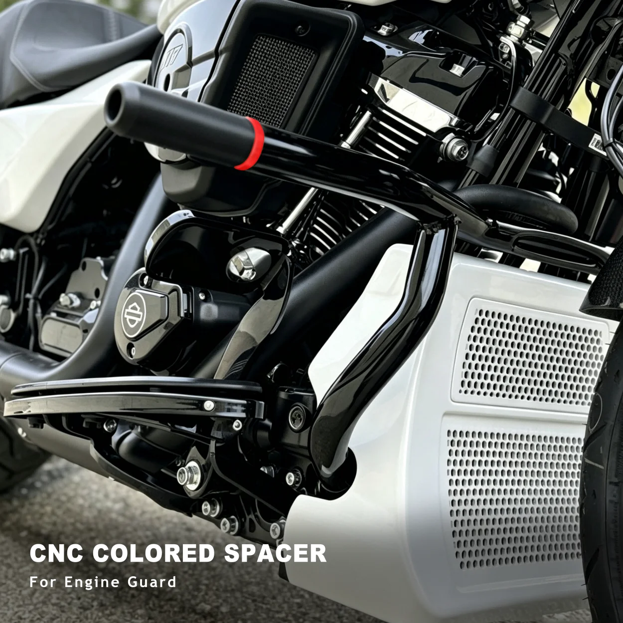 Performance CNC Machined Color Spacer Bumper Washer Replacement Parts For Motorcycle Engine Guard For Harley Engine Guard