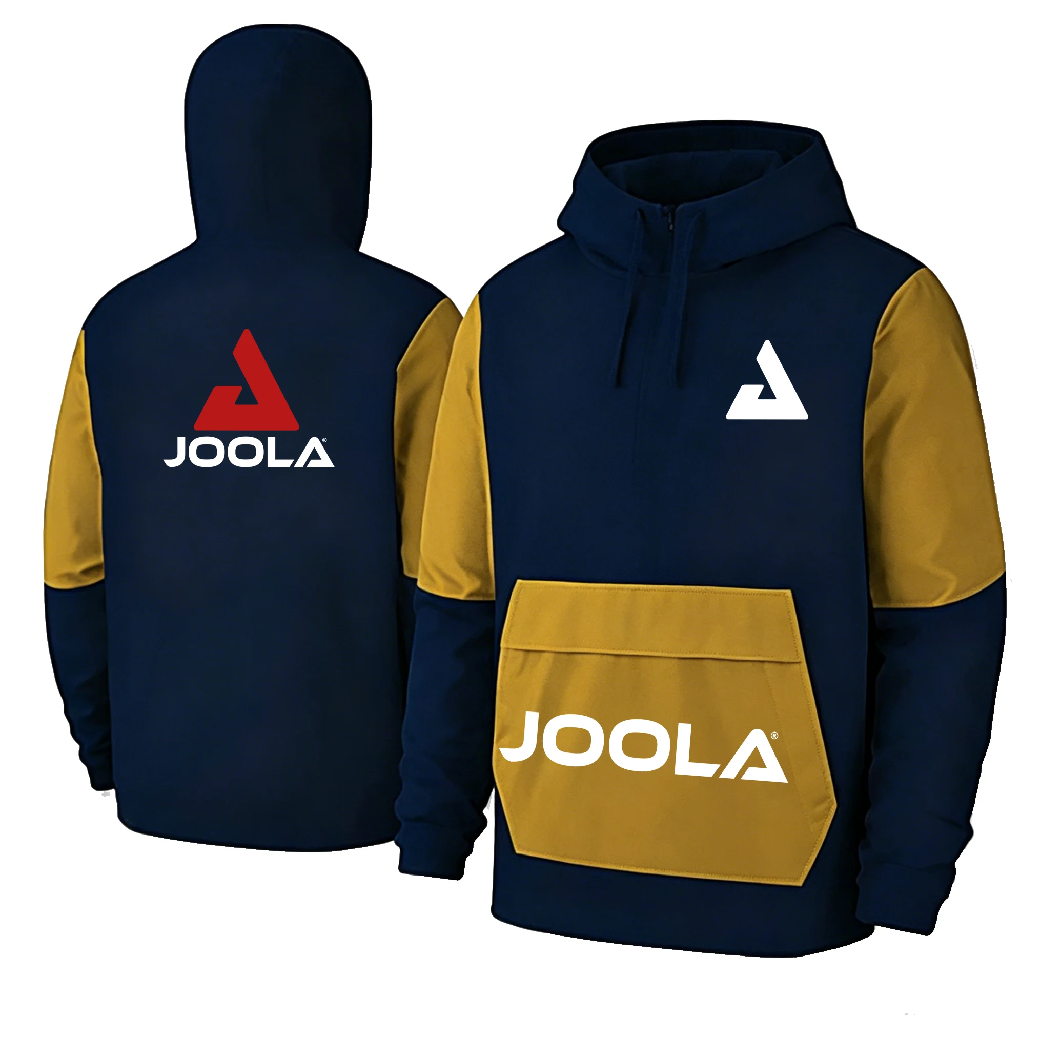 JOOLA printed men's stand up collar sweatshirt, new heavyweight loose casual top, American retro trendy brand hooded pullover