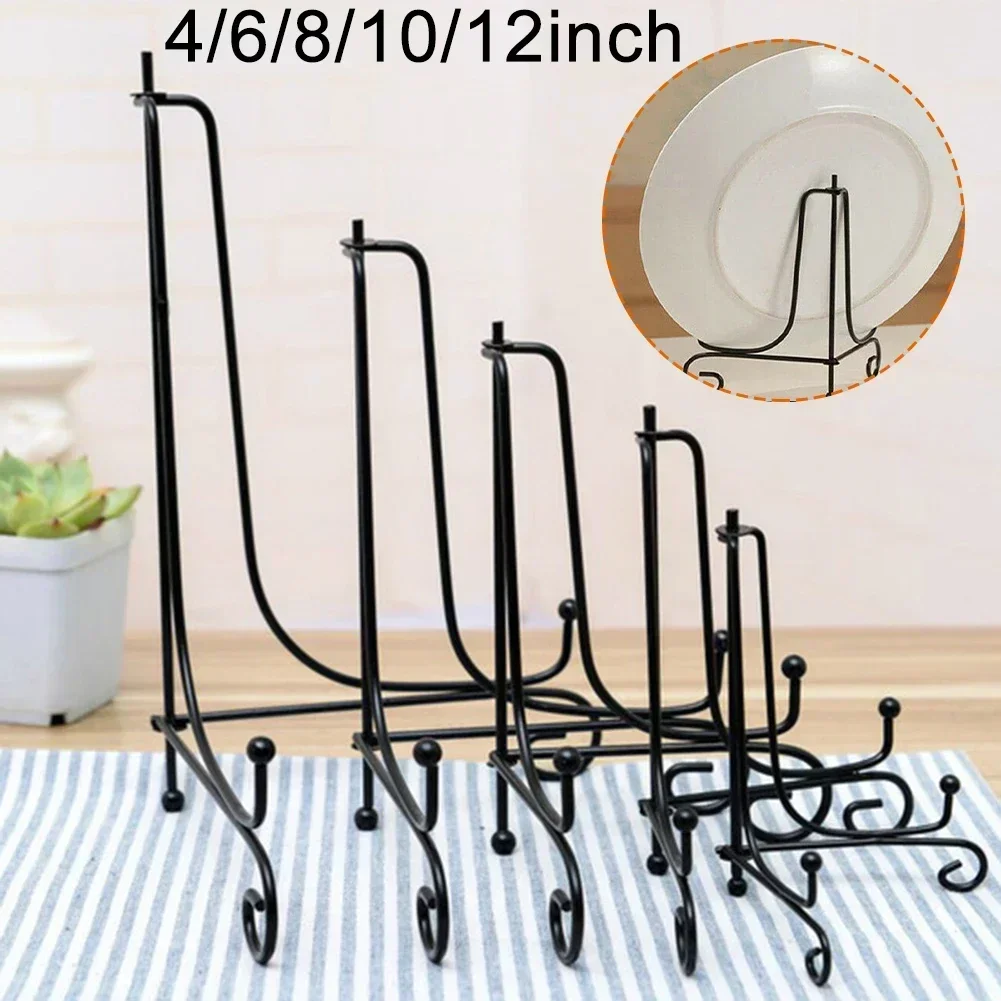 4/6/7/8/10/12Inch Iron Bracket Display Stand For Photo Pedestal Bowl Picture Frame Storage Rack Home Kitchen Plate Display Stand