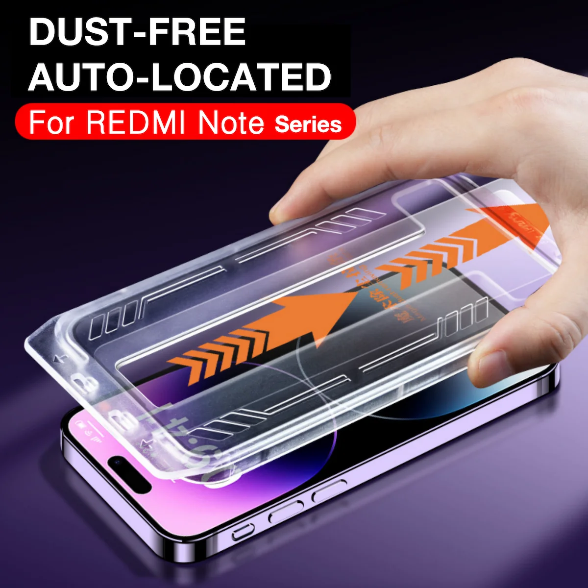 Toughened Glass FOR Redmi Note 12 Pro Plus Turbo 11t 11 10 9 9s 8 6 5G 4G Screen Protector Easy Install Auto-Dust Removal Kit