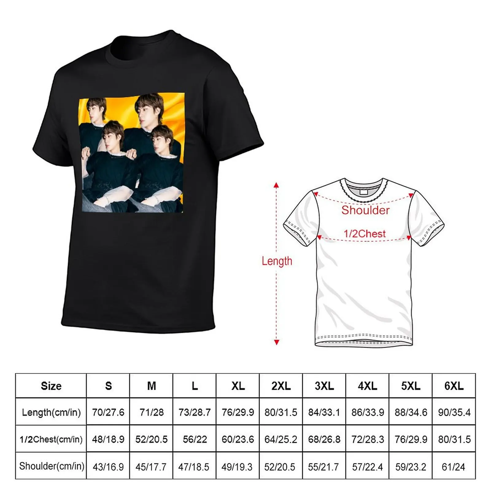 Aesthetic Jin Butter Teaser Photo T-Shirt custom t shirt sweat anime figures heavyweight t shirts for men