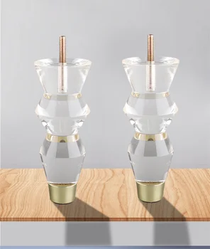Patas acrílicas para muebles, patas de repuesto para sofá, gabinete, decoración transparente moderna, patas de soporte DIY, mueble de TV para el hogar, taburete, silla, patas para sofá