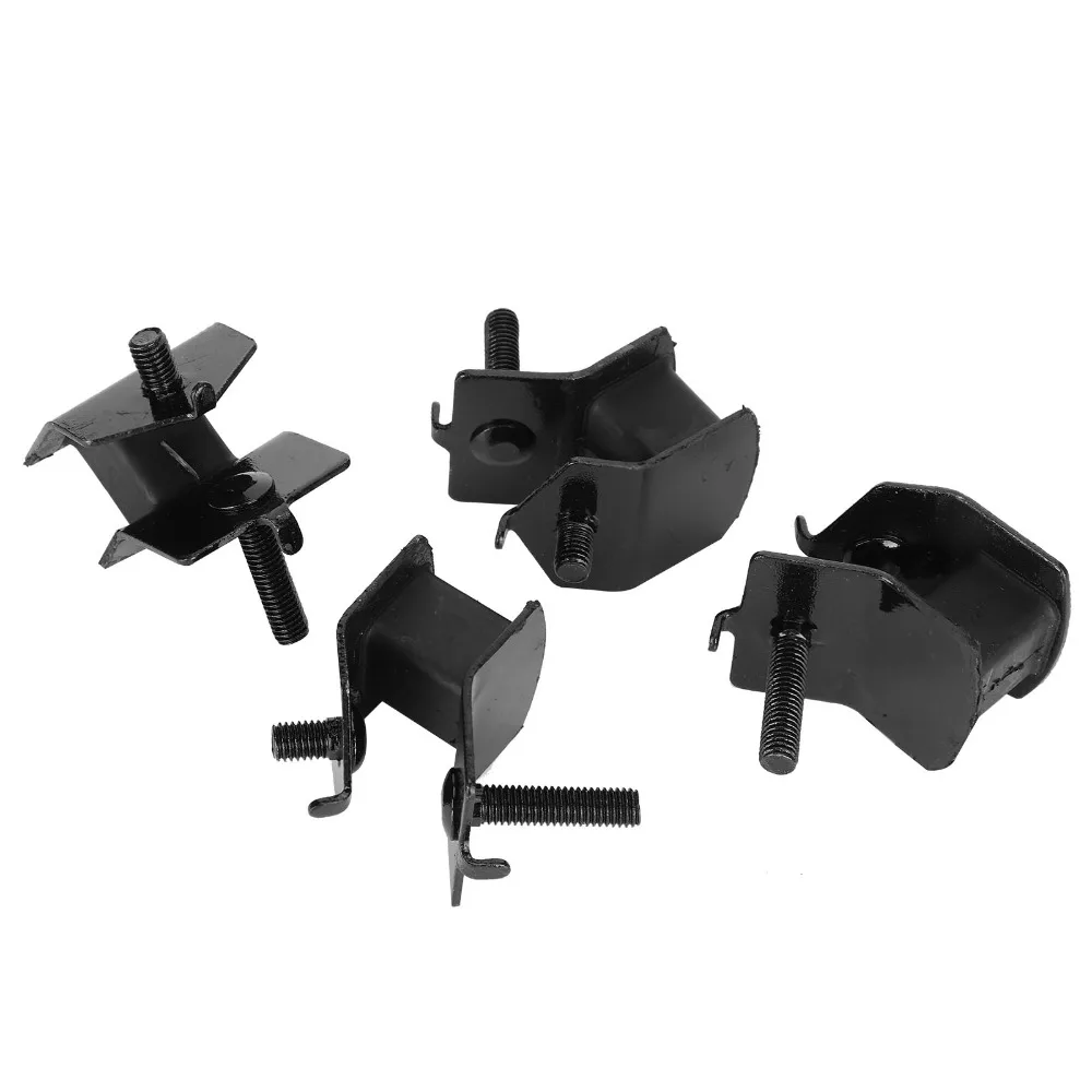 4PCS Black Anti Vibration Mounts Shock Absorbing Anti Vibration Rubber Isolation Pads Rubber Open Frame Compatible
