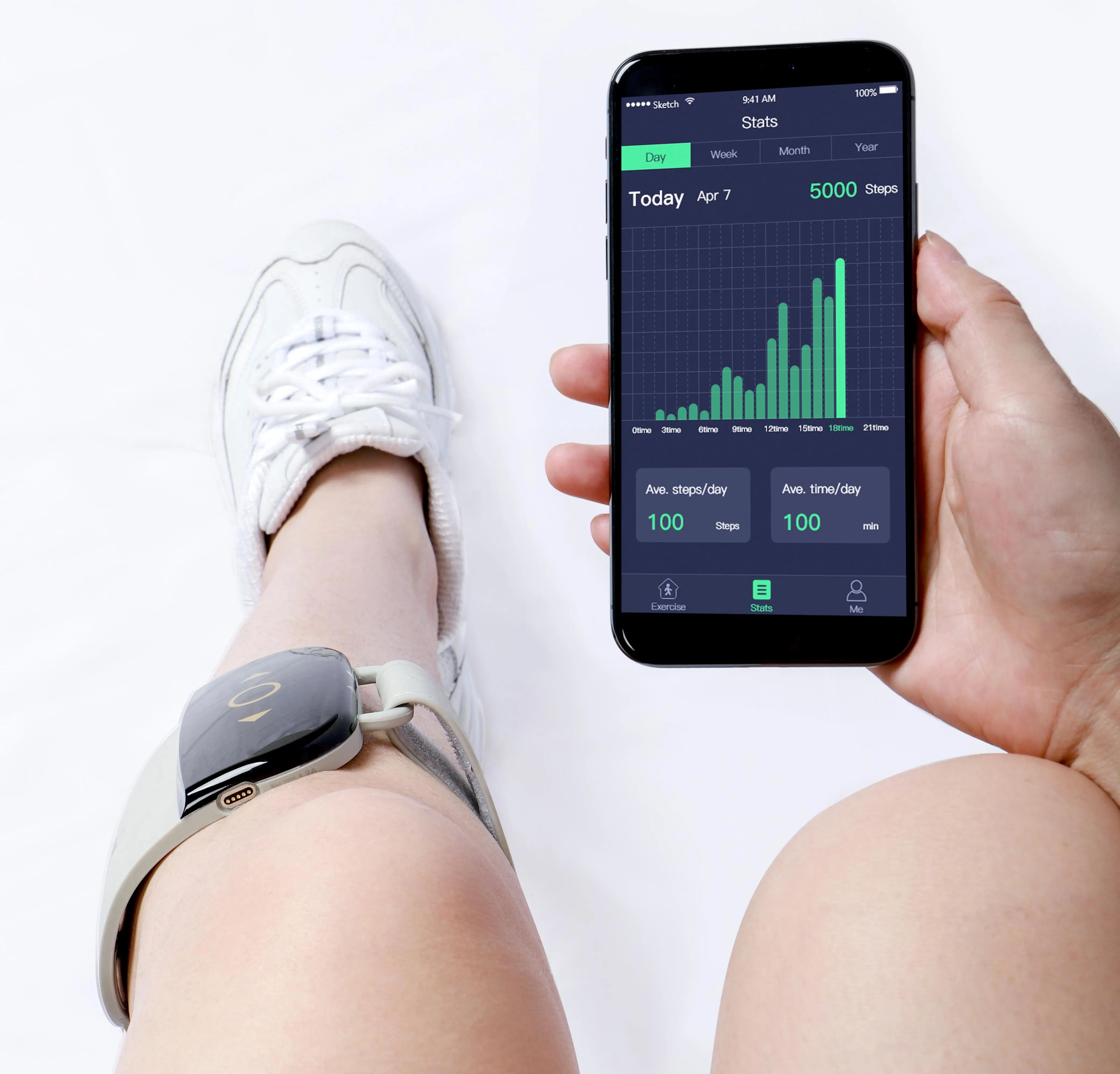 G4 Foot Drop System Wearable Technology FES Nerve and Muscle Stimulator Drop Foot Other Rehabilitation Therapy Supplies view 3