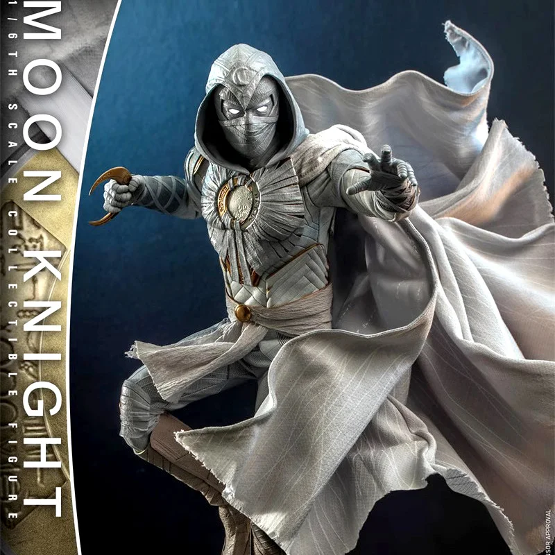 Original Hot Toys 1/6 Moon Knight Action Figure Marvel Marc Spector Figurine Ht Tms075 Statue Werewolf By Night Model Toy Gift