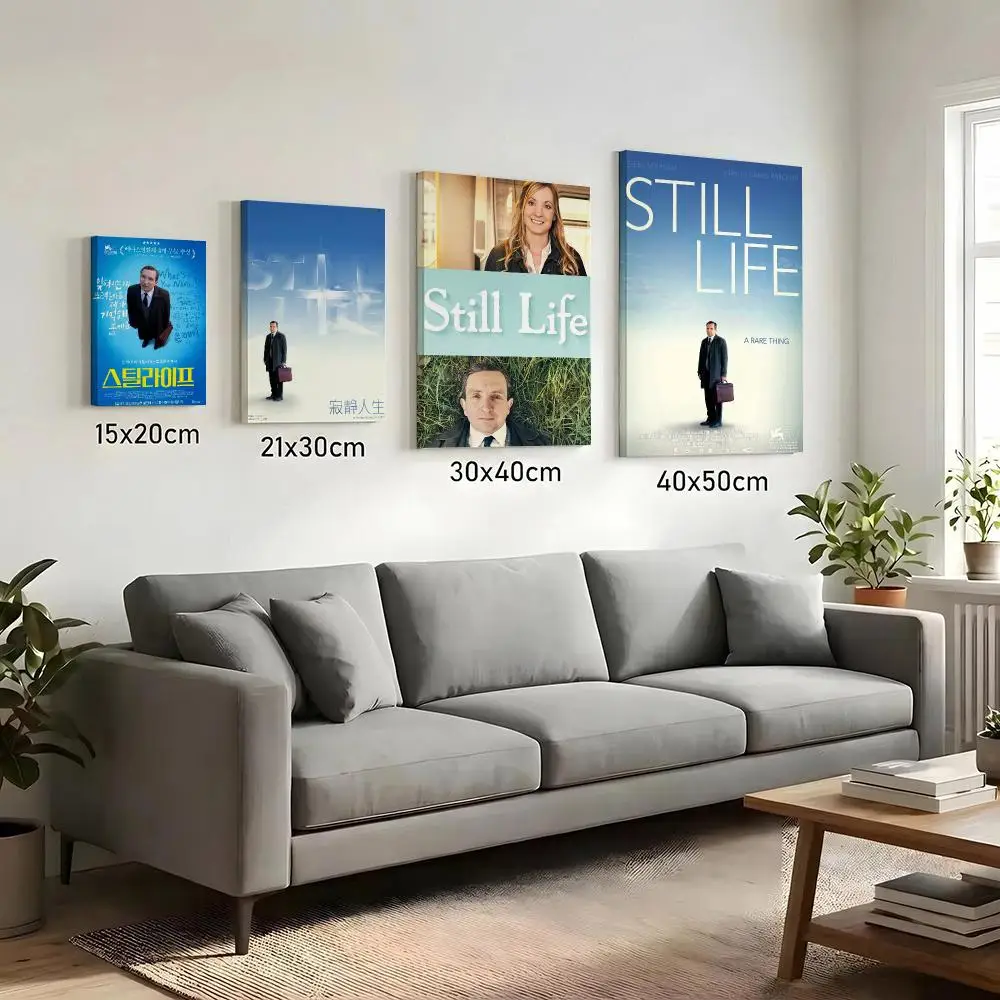 Movie S-Still L-Life Painting Calligraphy HD Canvas Print Poster Wall Art | Optional Frame | Modern Hallway Decor