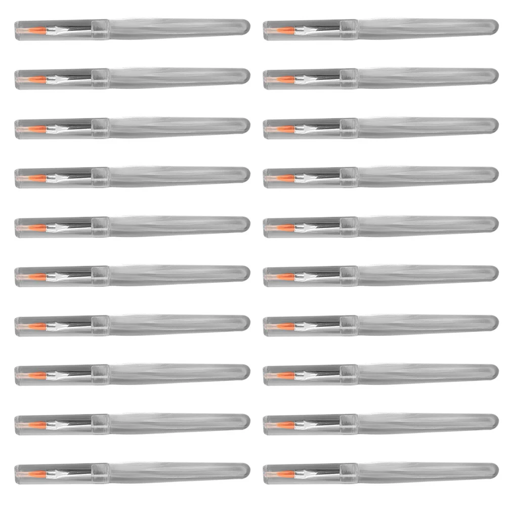 20Pcs Man-Made Fiber Lip Balm Brushes Lipstick Applicators for Makeup Smooth Color Lip Care Lipstick Brush Eye Shadow Applicator
