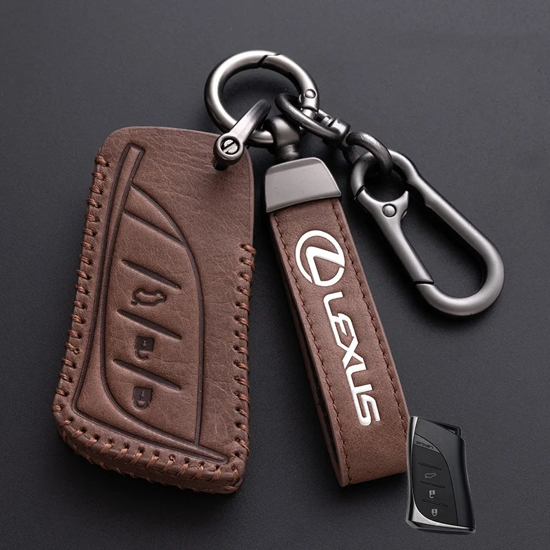 

Car Stickers Leather Car Key Case Cover Shell Protection For Lexus NX ES UX US RC LX GX IS RX 200 250h 350h LS 450h 260h 300h UX