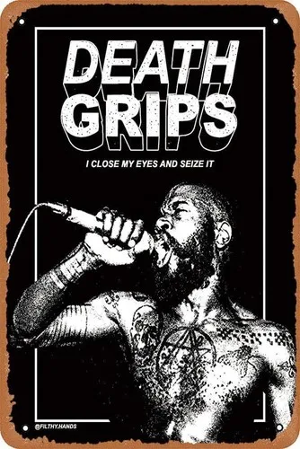 Death Grips MC RIDE Poster Retro Metal Tin Sign Home Bar Man Cave Wall Decor