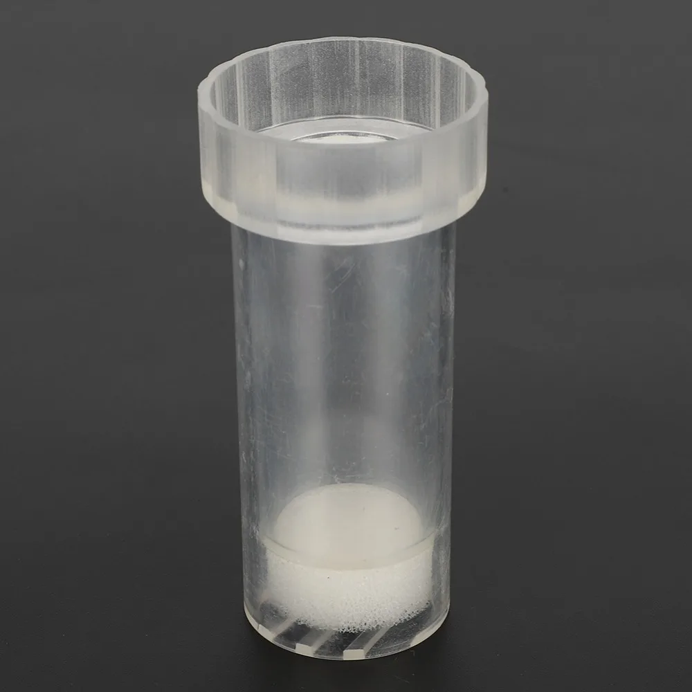 Plastic Queen Bee Marking Cage Lightweight Foam Cushion Beekeeping Marking Bottle Transparent Queen Bee Labeled Bottle