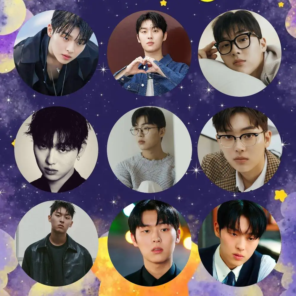 Korean Celebrity C-Choi Hyun Wook Badge Tinplate Meme Round Brooch For Hat Bag Creative Lapel Jewelry Accessories Gifts