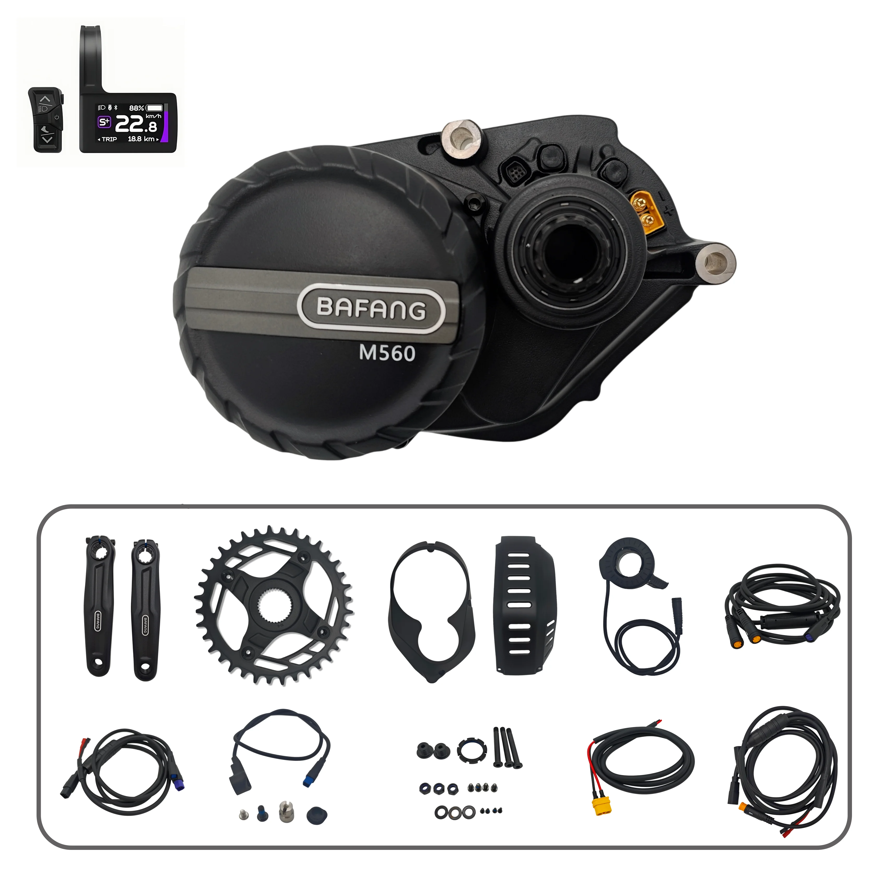 Bafang M560 MM G5300 Mid Drive Motor 48V 500W /750W Max 140N.m Torque for eMTB Electric Bike Power Assist Modification
