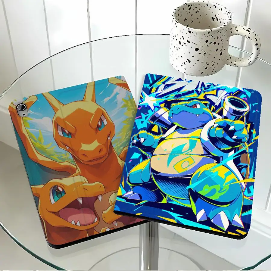 Case for Apple iPad Pro11 13 Air 11 13 M4 M3 M2 A16 2026 10th 7/8/9th With Pencil Holder Air 4/5/6th Funny Pokemons Charizards - view 3