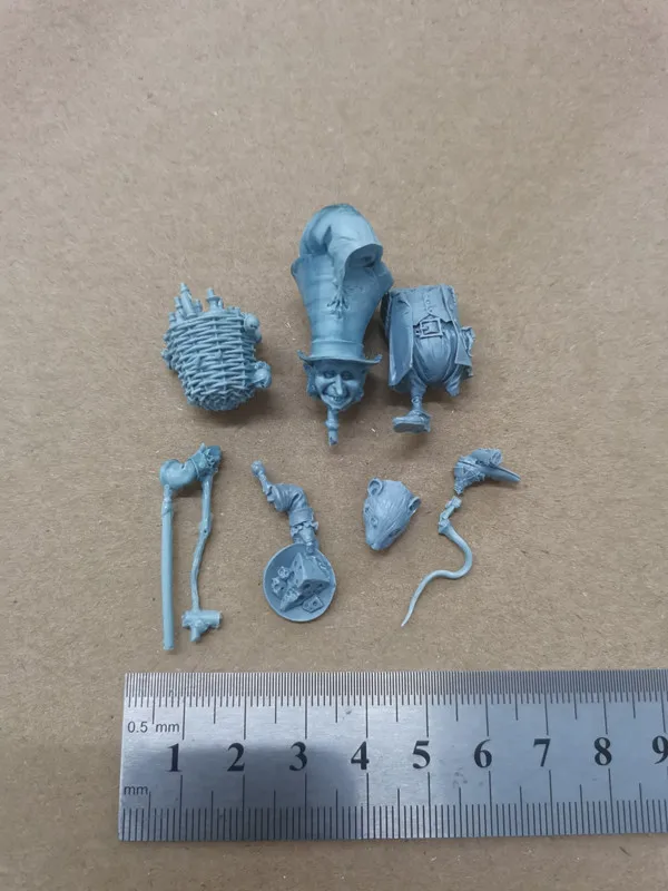 Dwarves y ratones Diy figura de resina miniaturas a escala 1/24 Kit de modelo ensamblado Diorama sin montar y figuritas sin pintar Juguetes