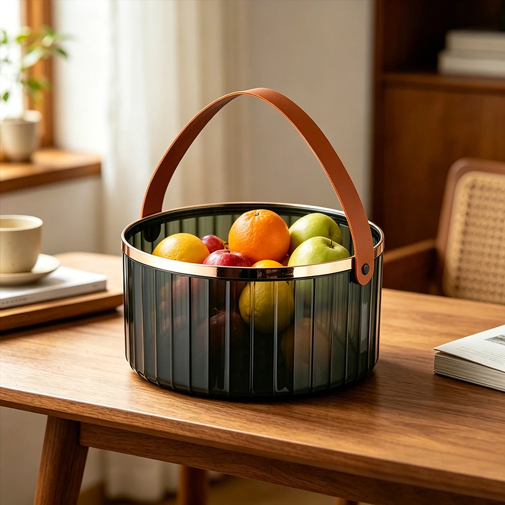 

Aesthetic Countertop Storage Bin For Vanity Portable Luxury Handle For Easy Carrying Aesthetic Office Workspaces Decor