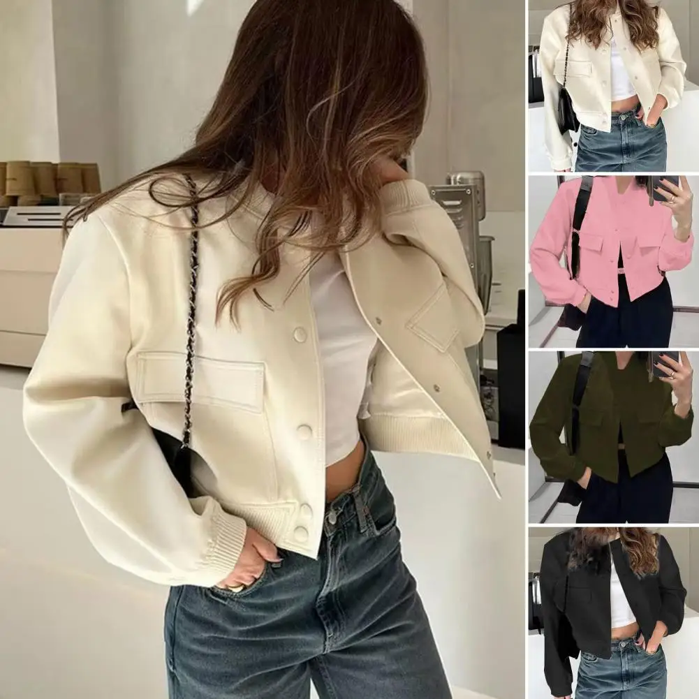 Veste de Baseball à Manches sulfpour Femme, Manteau Blanc à lèvent, Collection Automne Hiver 2024
