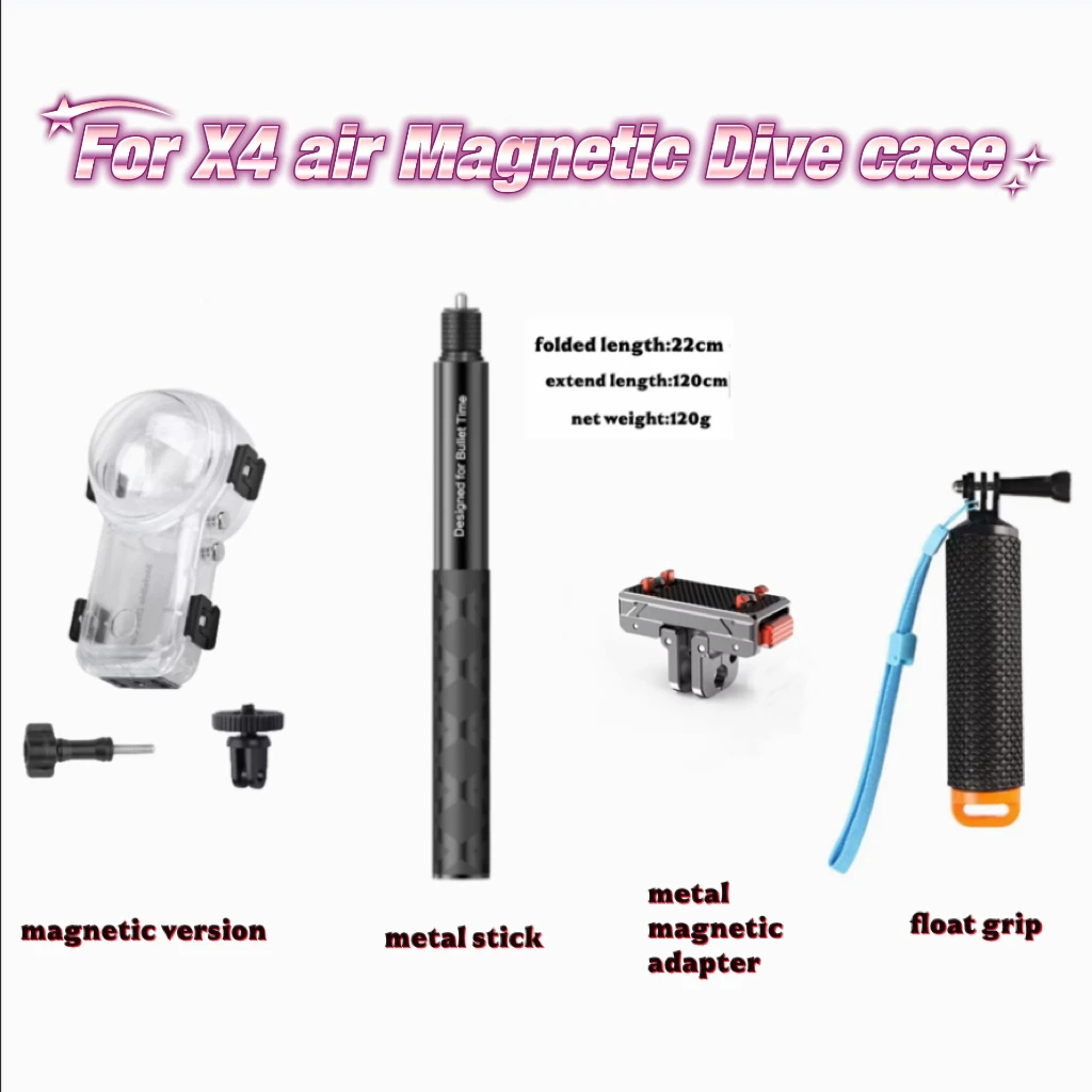 

60m Invisible Dive Case For Insta360 X4 Air Waterproof Protector Panoramic Camera Underwater Diving Housing Shell Deep Sea Photo