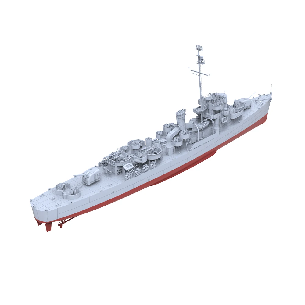 SSMODEL SSC598S-A 1/144  Military Model Kit USS Buckley Class Coolbaugh Frigate DE-217 Full Hull Miniature Static Model