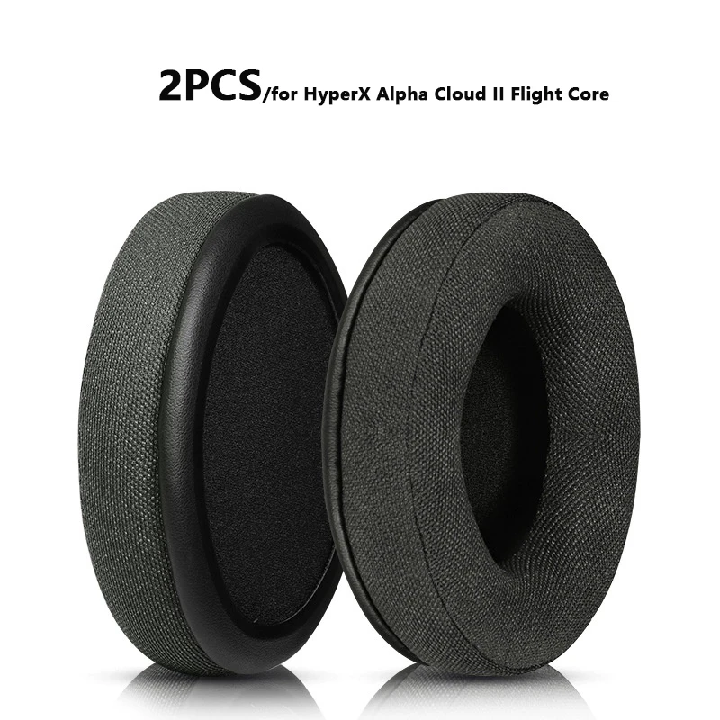 Replacement Skin-Friendly Cloth Leather Earpads For HyperX Alpha Cloud 1/2 Headphones Headband Ear Cushion