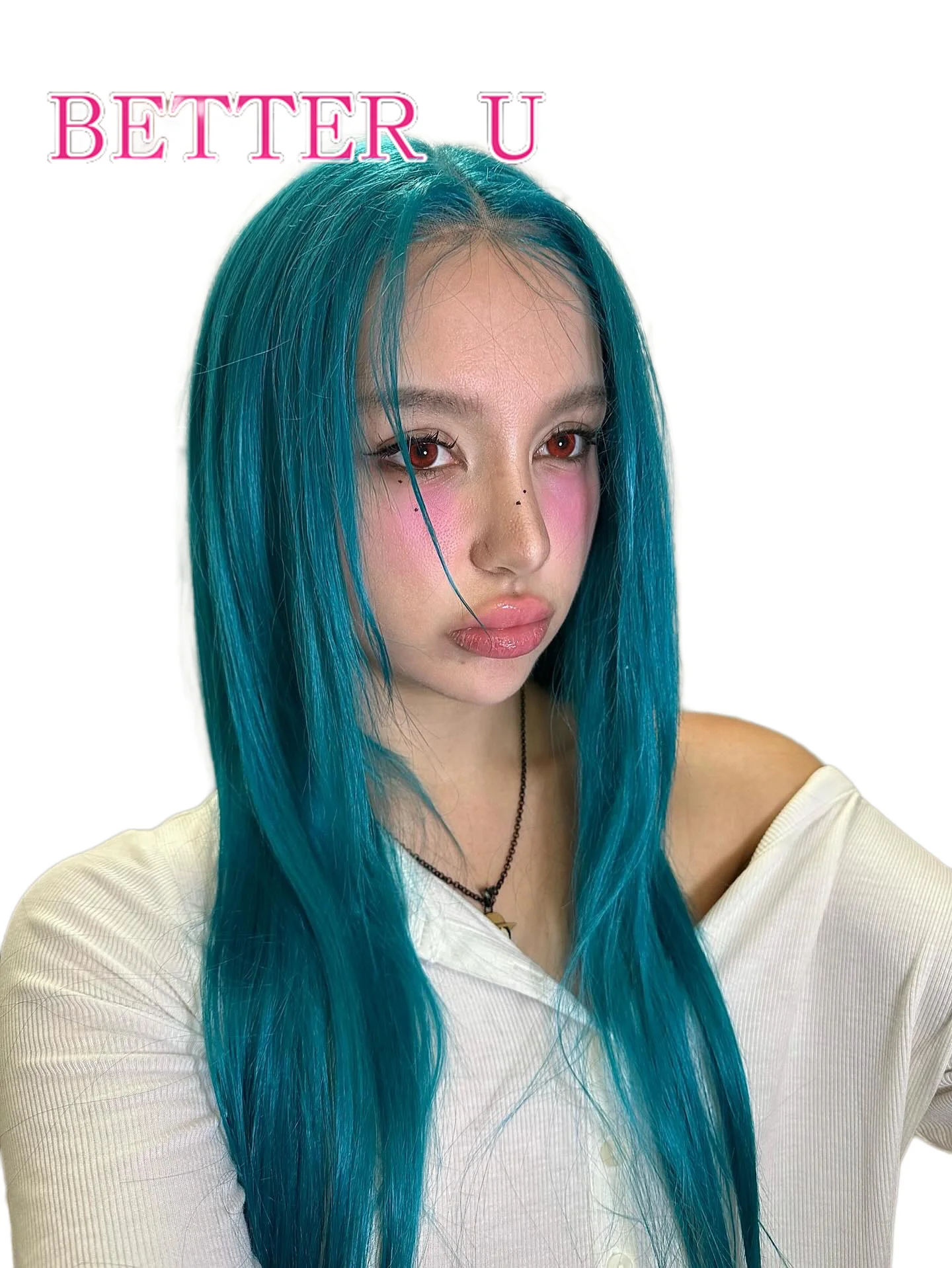 مستقيم البط البري الأزرق باروكة من شعر طبيعي ملون 613 13x4 13x6 الدانتيل الجبهة الباروكات شعر الإنسان قبل نتف الأخضر الدانتيل شعر مستعار أمامي للنساء #1