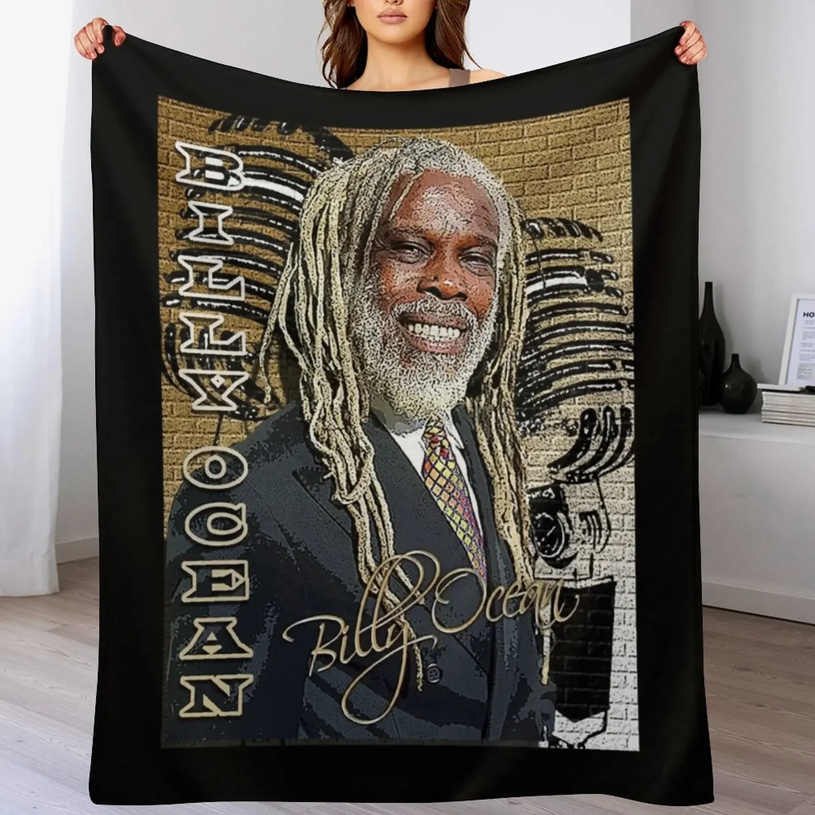 Funny Men Premium Billy Hair People Call Me Throw Blanket Spring Fall Cozy Throw Blanket for Couch