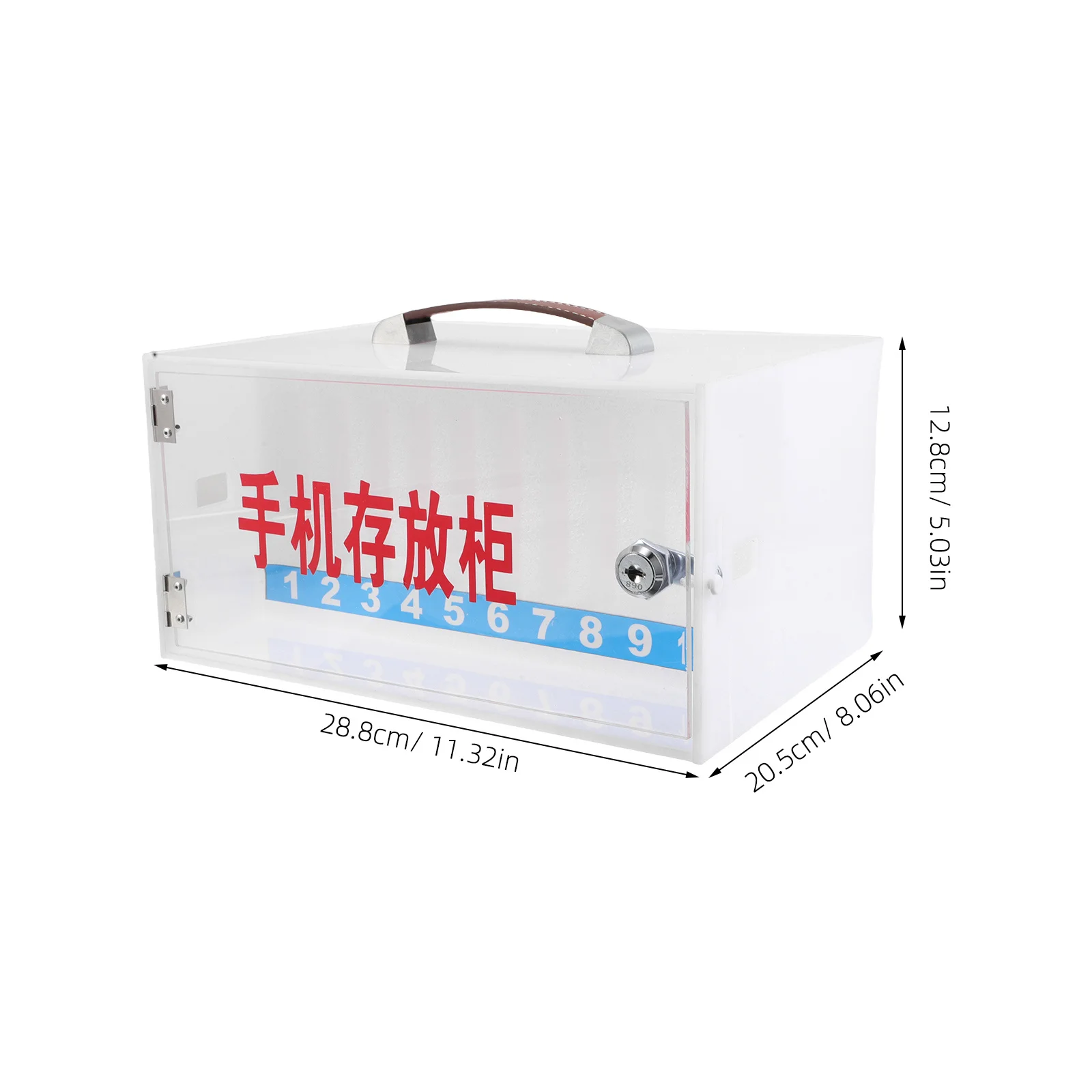 Cell Phone Storage Cabinet Lockable Phone Holder Organizer for Classroom Office Mobile Phones Security Lock Box