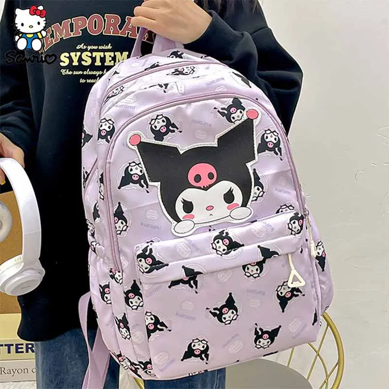 

Kawaii Sanrio Backpack Anime Kuromi Cinnamoroll My Melody Student Bag Large Capacity School Bag For Boy Girl Children Gifts Toys