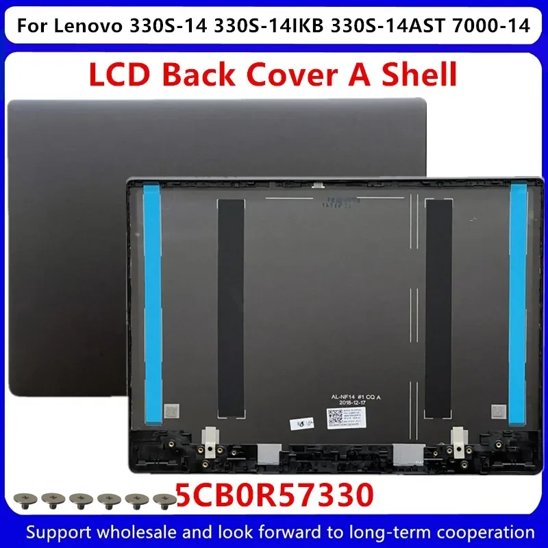 Tampa traseira do LCD para Lenovo, Shell, 5CB0R07702, 5CB0R57330, 330S-14IKB, 330S-14AST, 7000-14, Novo